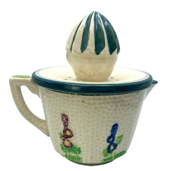 Anthropomorphic Juicer Face Antique Vintage Reamer Hand Painted Japan MCM 50's - Picture 4 of 10